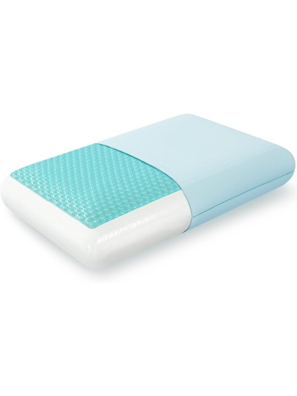 Cooling Gel Memory Foam Pillow - Reversible, Neck Support, Queen Size Comfort